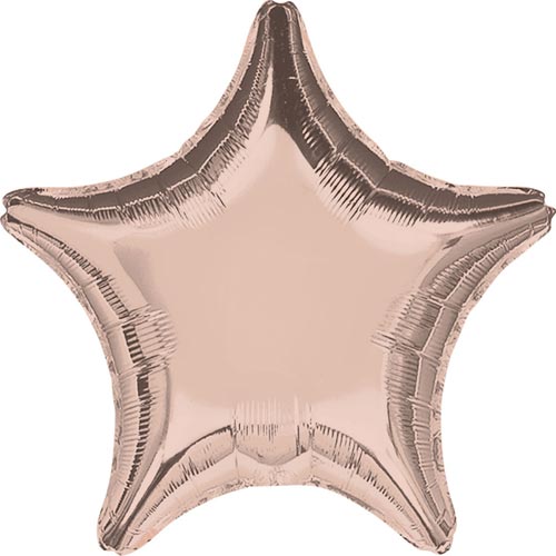 AMSCAN ROSE GOLD STAR воздушный шар 45 см