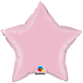 PEARL PALE PINK STAR воздушный шар 50 см