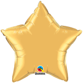 METALLIC GOLD STAR воздушный шар 50 см