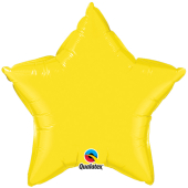 YELLOW STAR  gaisa balons 50 СМ
