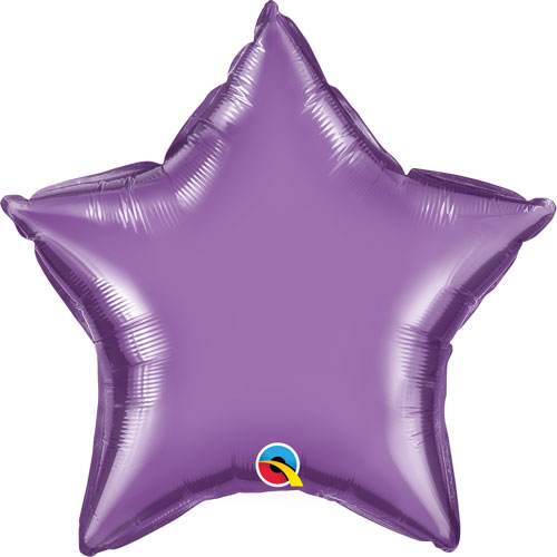 CHROME PURPLE STAR gaisa balons 50 СМ