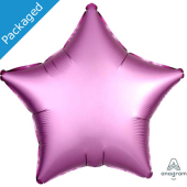 FLAMINGO PINK SATIN STAR воздушный шар 45 см