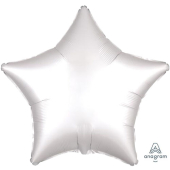 WHITE SATIN STAR воздушный шар 45 см