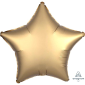 GOLD SATEEN SATIN STAR воздушный шар 45 см