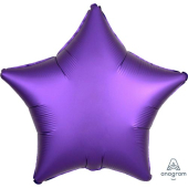 PURPLE ROYALE SATIN STAR воздушный шар 45 см