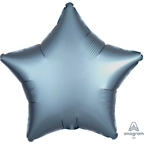 STEEL BLUE SATIN STAR воздушный шар 45 см STEEL BLUE SATIN STAR воздушный шар 45 см