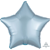 PASTEL BLUE SATIN STAR воздушный шар 45 см