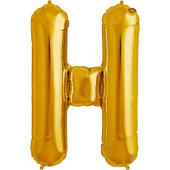 Zelta folija balons burts H 86  cm