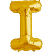 Zelta folija balons burts I 86  cm