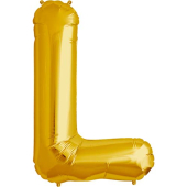 Zelta folija balons burts L 86  cm