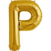 Zelta folija balons burts P 86  cm