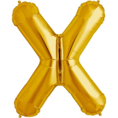 Zelta folija balons burts X 86  cm