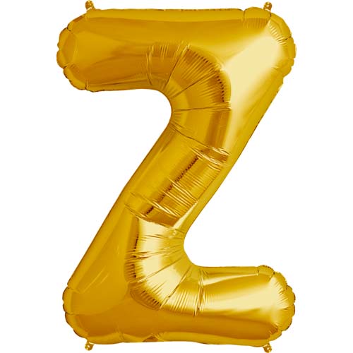 Zelta folija balons burts Z 86  cm