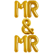 Zelta folija balons MR&MR 86  cm