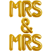 Zelta folija balons MRS&MRS 86  cm