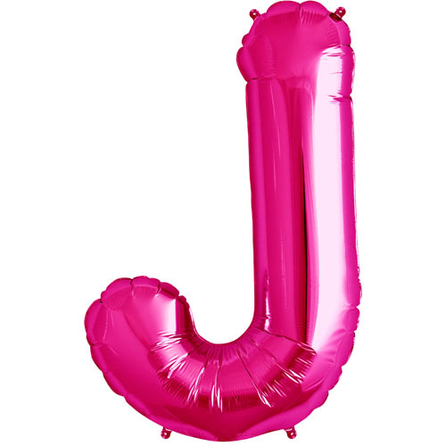Розовый фольгированный воздушный шар J 86 cm