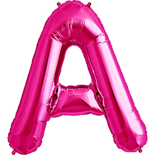 Розовый фольгированный воздушный шар A 86 cm