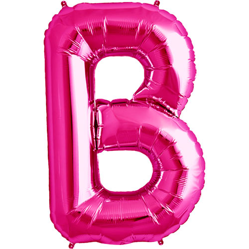 Розовый фольгированный воздушный шар B 86 cm