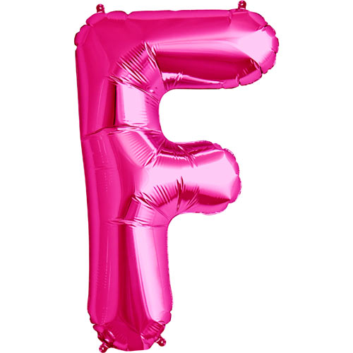 Розовый фольгированный воздушный шар F 86 cm