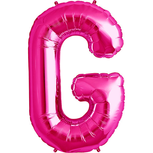 Розовый фольгированный воздушный шар G 86 cm