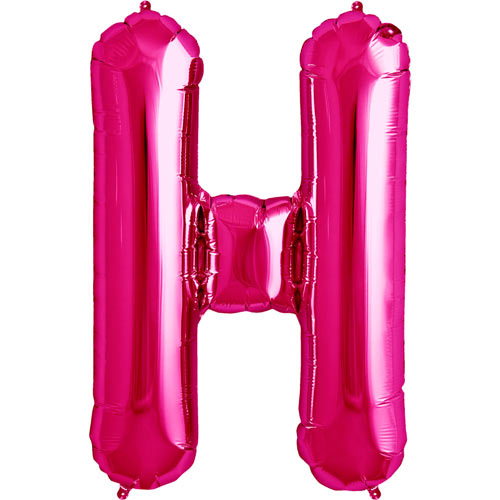 Розовый фольгированный воздушный шар H 86 cm