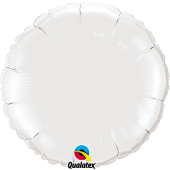 WHITE ROUND воздушный шар 45 см