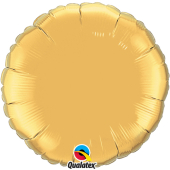 METALLIC GOLD ROUND gaisa balons 45 СM