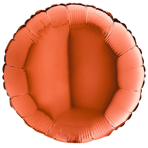 ORANGE ROUND воздушный шар 45 см