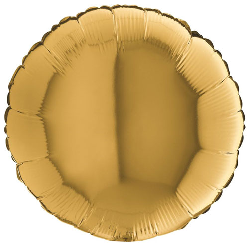GOLD ROUND воздушный шар 45 см