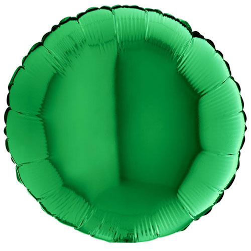 GREEN ROUND воздушный шар 45 см