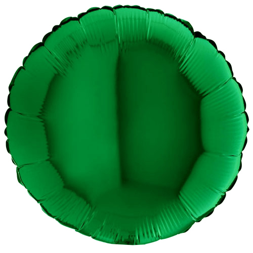 DARK GREEN ROUND воздушный шар 45 см