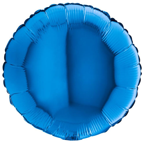 BLUE ROUND воздушный шар 45 см