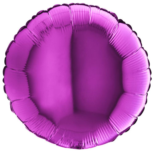 MULBERRY PURPLE ROUND воздушный шар 45 см