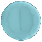 PASTEL BLUE ROUND воздушный шар 45 см