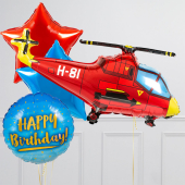Hēlija balonu pušķis "Helikopteris"
