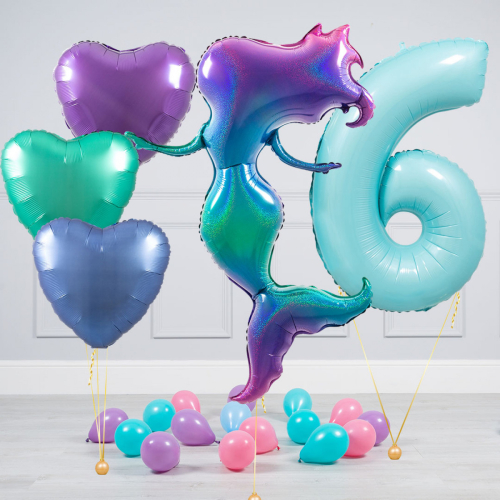 Hēlija balonu pušķis "Dzimšanas dienas Nāriņa"