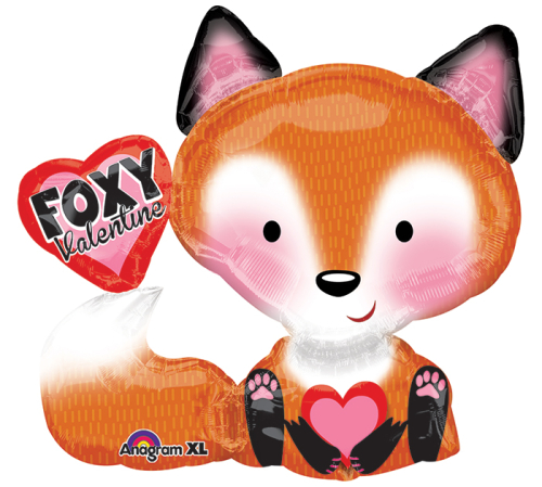 Foxy valentine фольгированный шар 71 cm