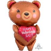 Happy Valentine's day bear фольгированный шар 71 cm