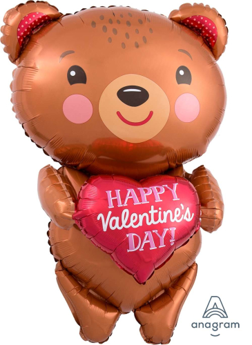 Happy Valentine's day bear folija balons 71 cm