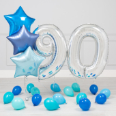 90 gadu jubilejas Zilā-sudraba mini paka