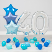 40 gadu jubilejas Zilā-sudraba mini paka