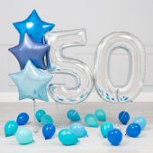 50 gadu jubilejas Zilā-sudraba mini paka