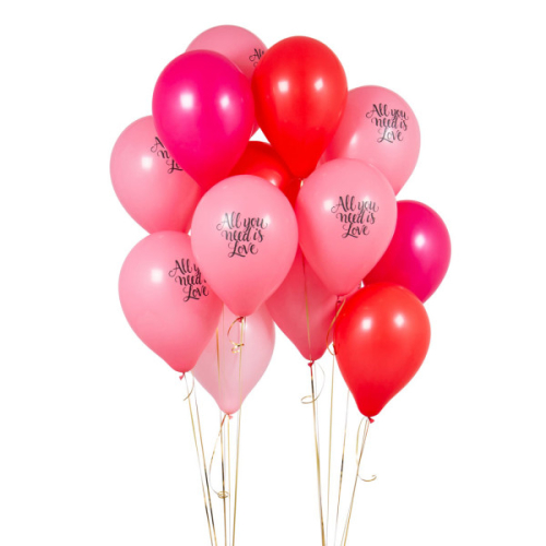 ПАКЕТ ИЗ 14 ПАРТИЙНЫХ ШАРОВ All You Need is Love Party