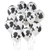 Iepakojums ar 14 ballīšu baloniem  Cow Print Party