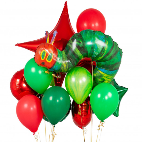 "Hungry Caterpillar Crazy" КОМПОЗИЦИЯ ИЗ ВОЗДУШНЫХ ШАРОВ