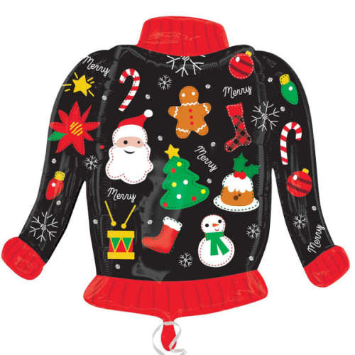 Christmas Jumper folija gaisa balons 79 СМ Christmas Jumper folija gaisa balons 79 СМ