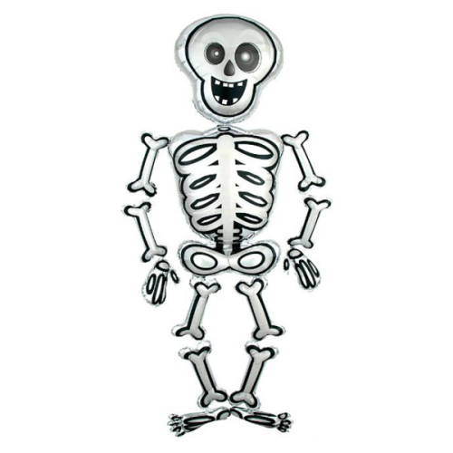 Skeleton Halloween folijas balons 145 cm Skeleton Halloween folijas balons 145 cm