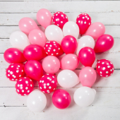 Iepakojumā 28 ballīšu baloni Pretty in Pink