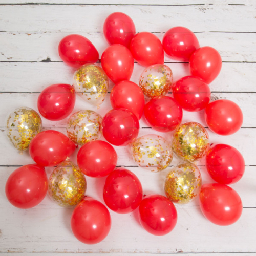Iepakojumā 28 ballīšu baloni Christmas Confetti