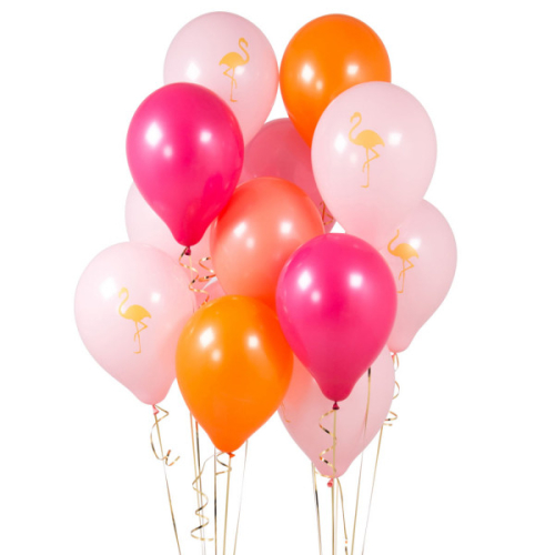 ПАКЕТ ИЗ 14 ПАРТИЙНЫХ ШАРОВ Flamingo Print Party